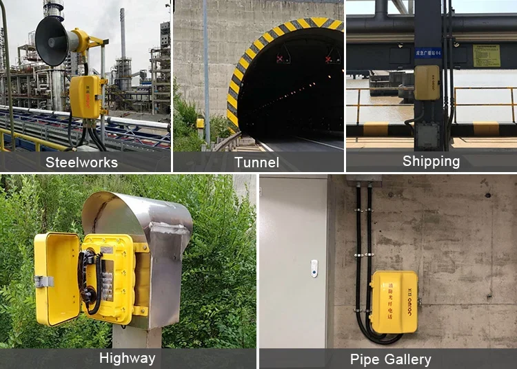 IP65 Открытый аварийный общественный телефон Водонепроницаемый для отображения