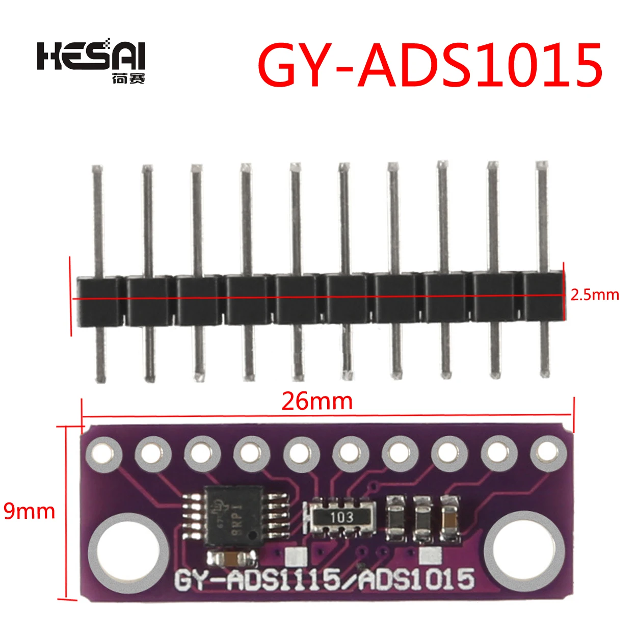 ADS1115 ADS1015 ADC ультра-компактный 16-точный модуль ADC макетная плата