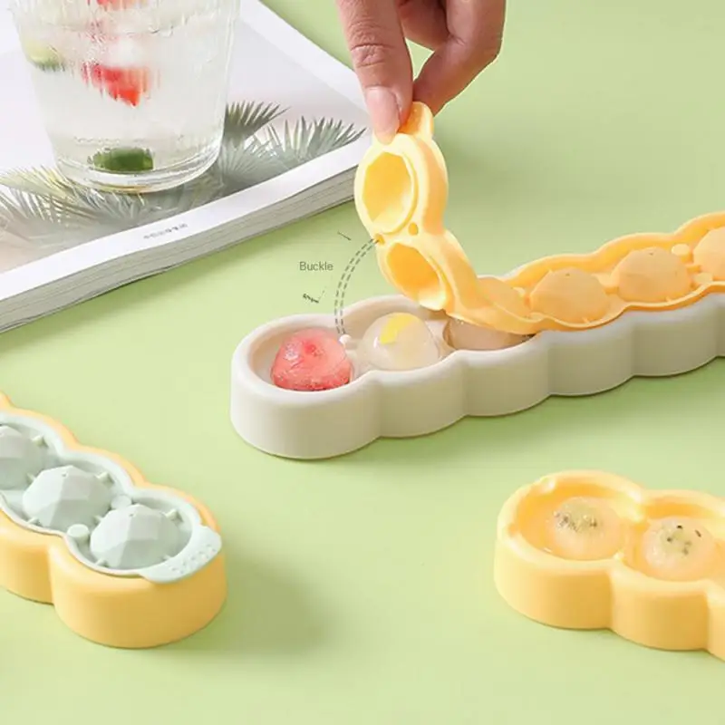 Форма для лотка льда с крышкой домашний хоккей шайбой льдогенератор быстрый ящик