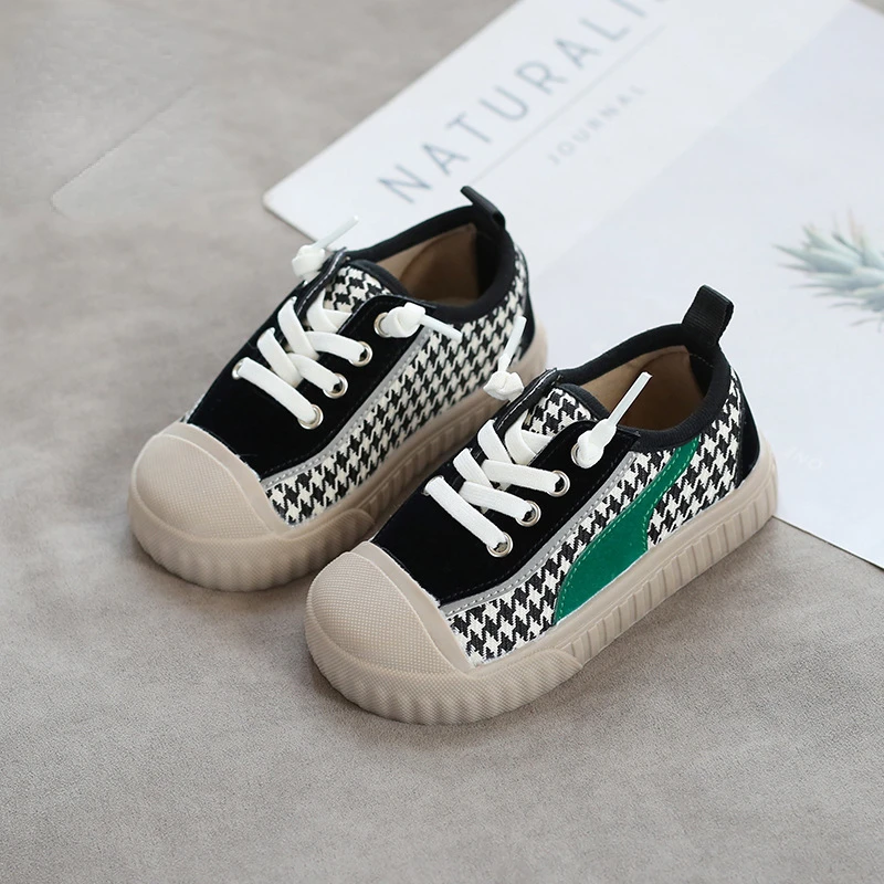 Embroidered Children's Shoes Children's Spring and Autumn Performance New Men and Women Babies Soft -bottom Casual Canvas Shoes enlarge