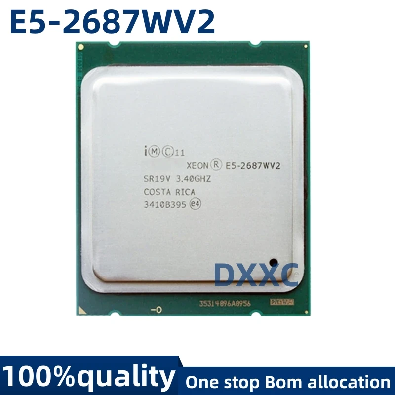 

Original E5-2687WV2 E5 2687WV2 Intel Xeon For E5 2687W V2 Processor 3.4GHz 25M LGA 2011 SR19V E5-2687W V2 CPU Desktop