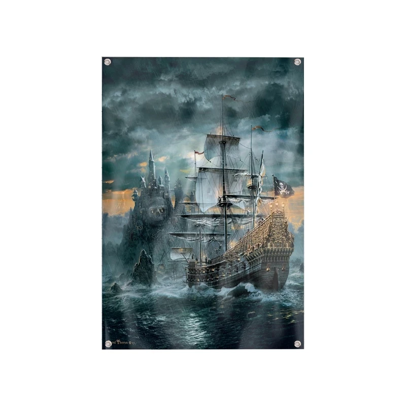

Warship Battle Ship Sail Boat Sea Banner Poster Wall Hanging Painting Masonic Knight Templar Order Flag Tapestry Home Decoration