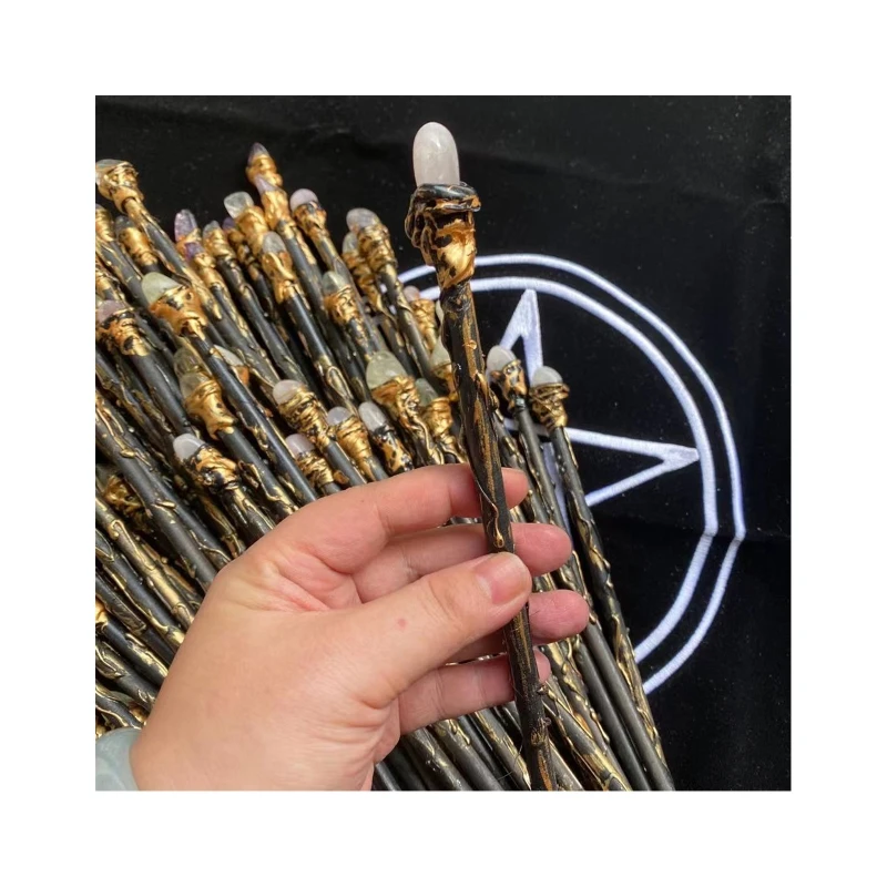 

Handcrafted Magic Wand for Witches Wizard Sorcerer's Wand Scepter Collectible