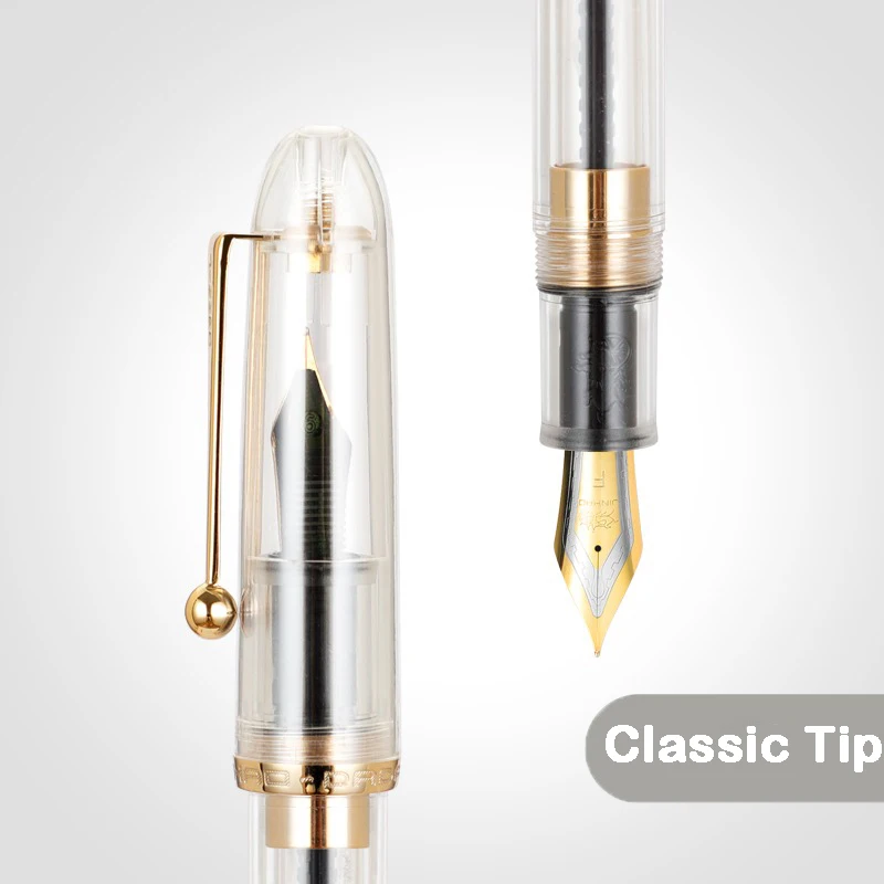 Перьевая ручка Jinhao 9016 прозрачная  EF/F/M