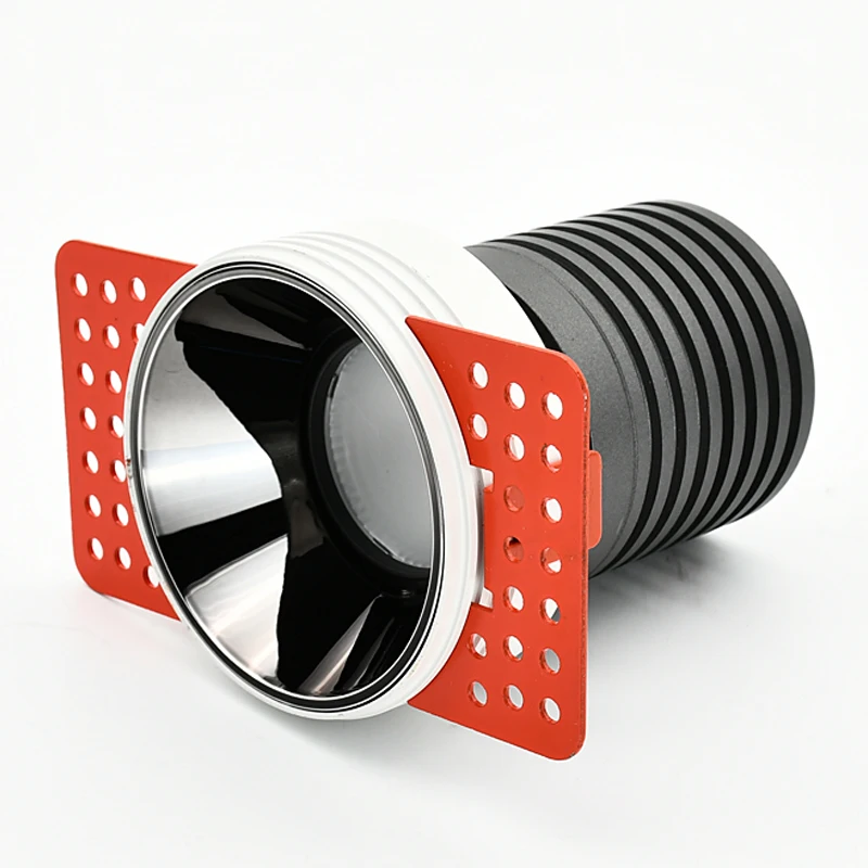 Светодиодный безрамочный Точечный светильник приглушаемая Скрытая