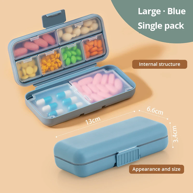 

Портативная pill box голубая