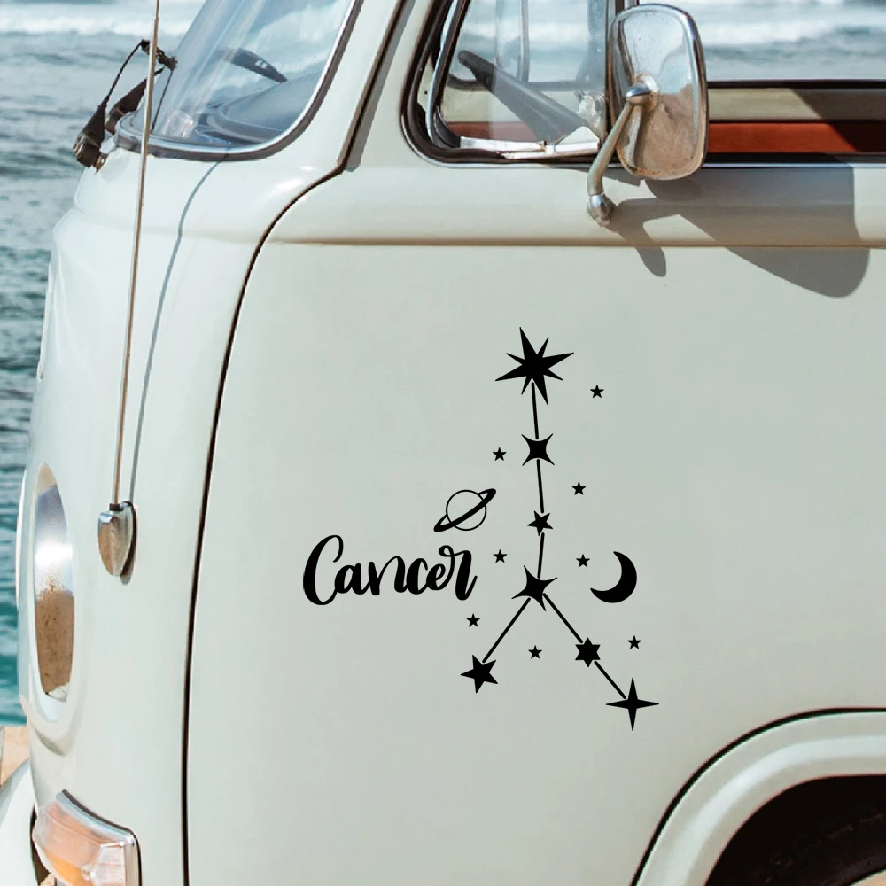 Звезда Зодиака Созвездие Дизайн Стайлинг автомобиля Наклейки на окна Бампер