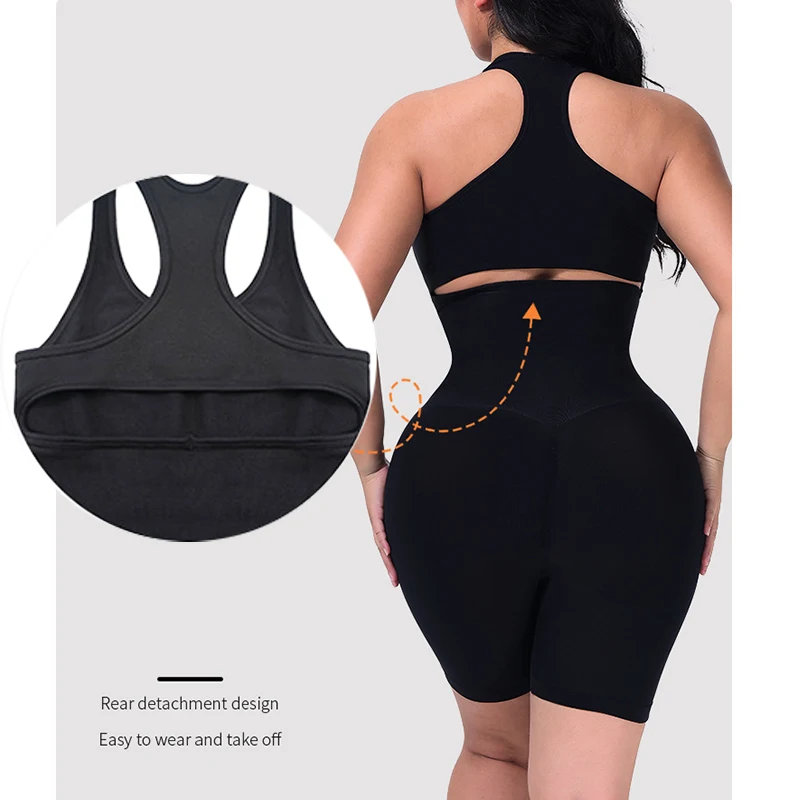 Утягивающее белье GUUDIA с лямкой на шее живот сплошное боди цельный утягивающий