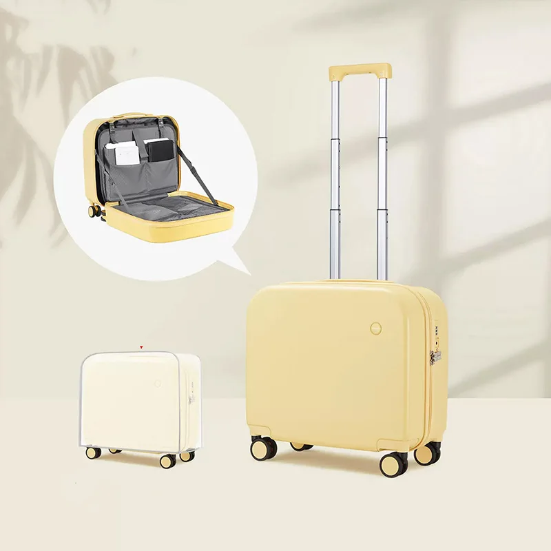 Mixi Aesthetic Design Carry On Suitcase Travel Bag Boarding Cabin Case Cabin Trip 100% PC Hardside Luggage Travel Suitcase