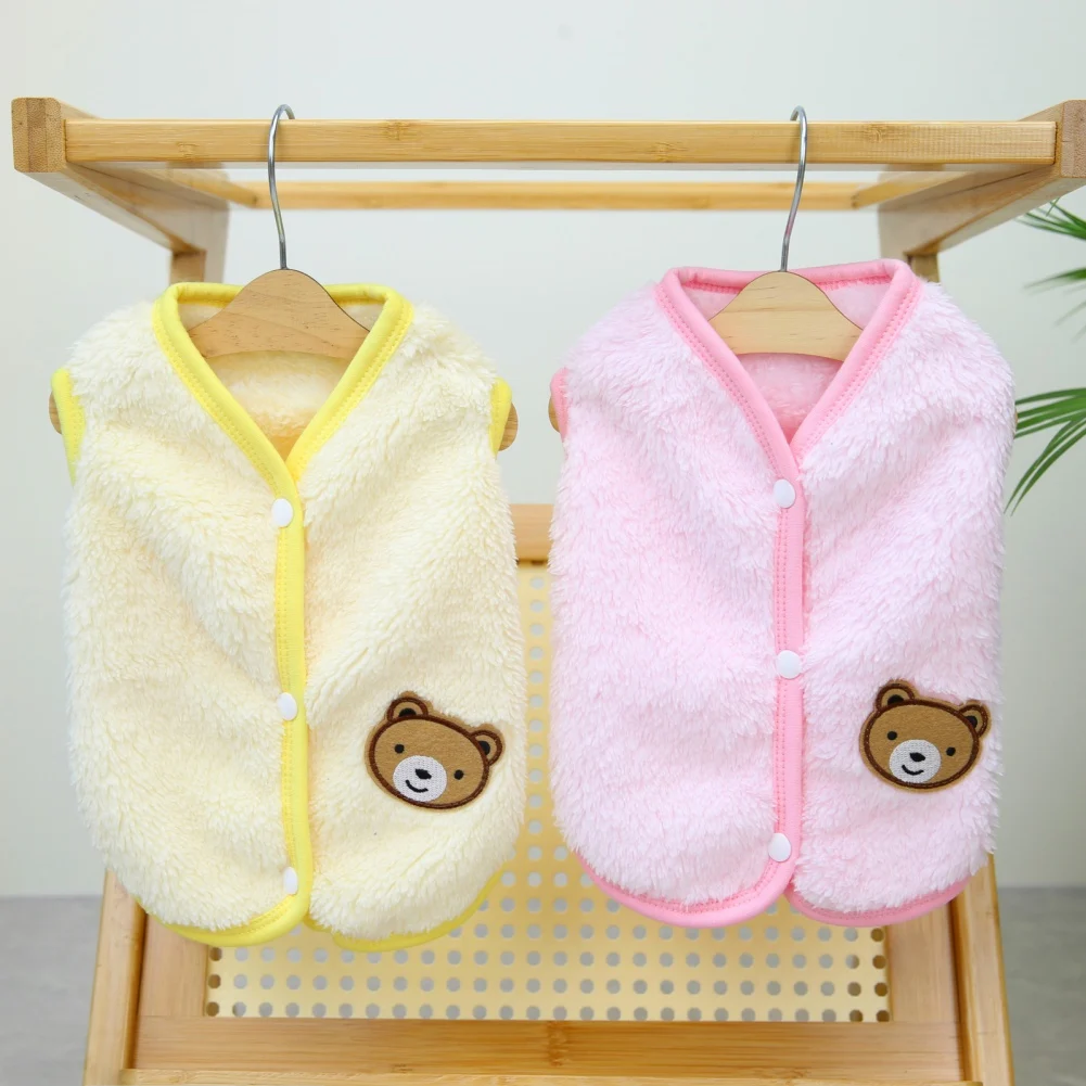 

Fleece Dog Sweaters Winter Pet Costumes Cozy Puppy Vest Coats Outdoor Cold Weather Doggies Apparel Outfits for Small Dogs Cats