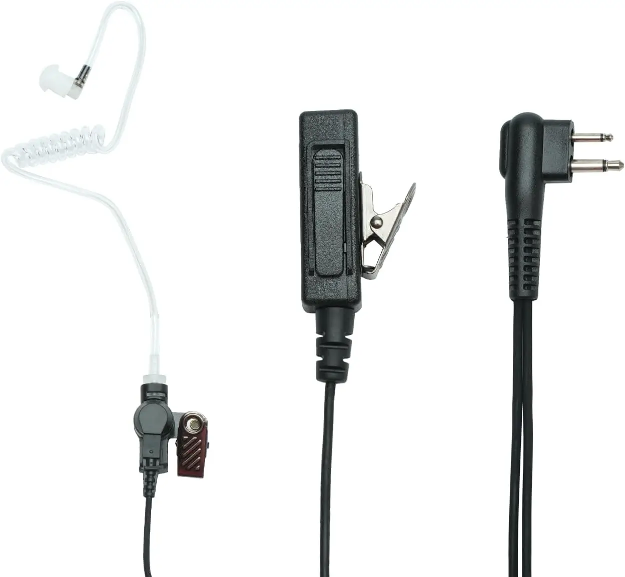 Фото Гарнитура с микрофоном и кнопкой PTT, 2-контактная, для Motorola CP200 CP200D CP185 CP100d CLS1410 CLS1110 DTR650 dlr1060 dlr1020 bc130 magone bpr40 №3