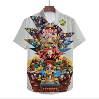summer trend hawaiian style parent child wear anime dragon ball super saiyan print mens shirts couples trip street shirts