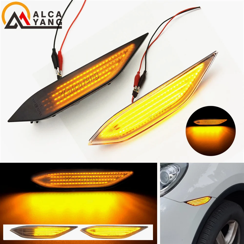 

Amber Dynamic Arrow LED Side Marker Blinker Repeater Turn Signal Light For Porsche Cayenne 958 2010-2014 Canbus Error Free