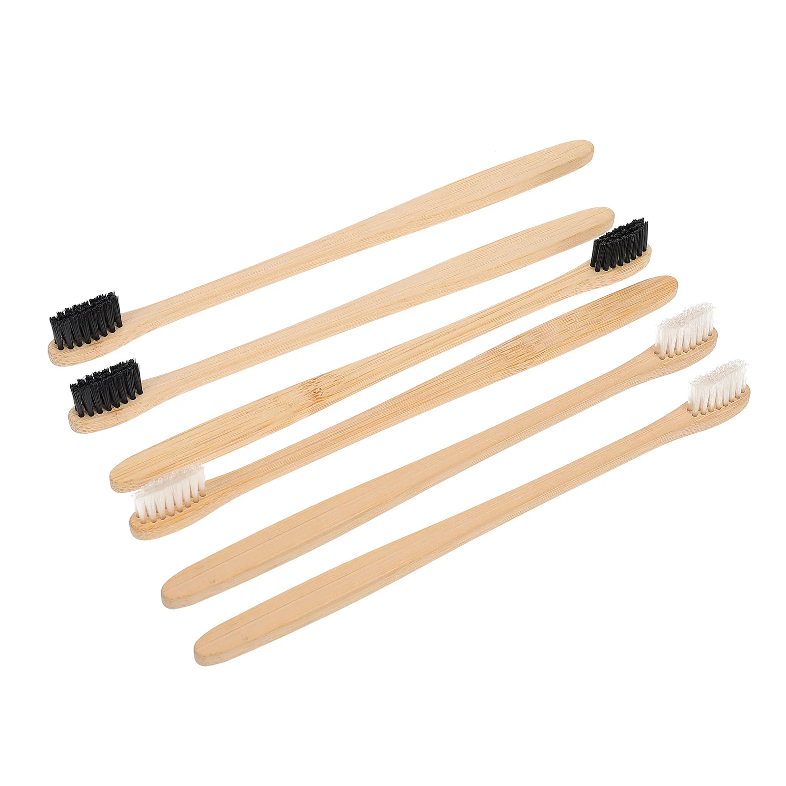 20 шт. бамбуковая зубная щетка с маленькой головкой портативные нейлоновые