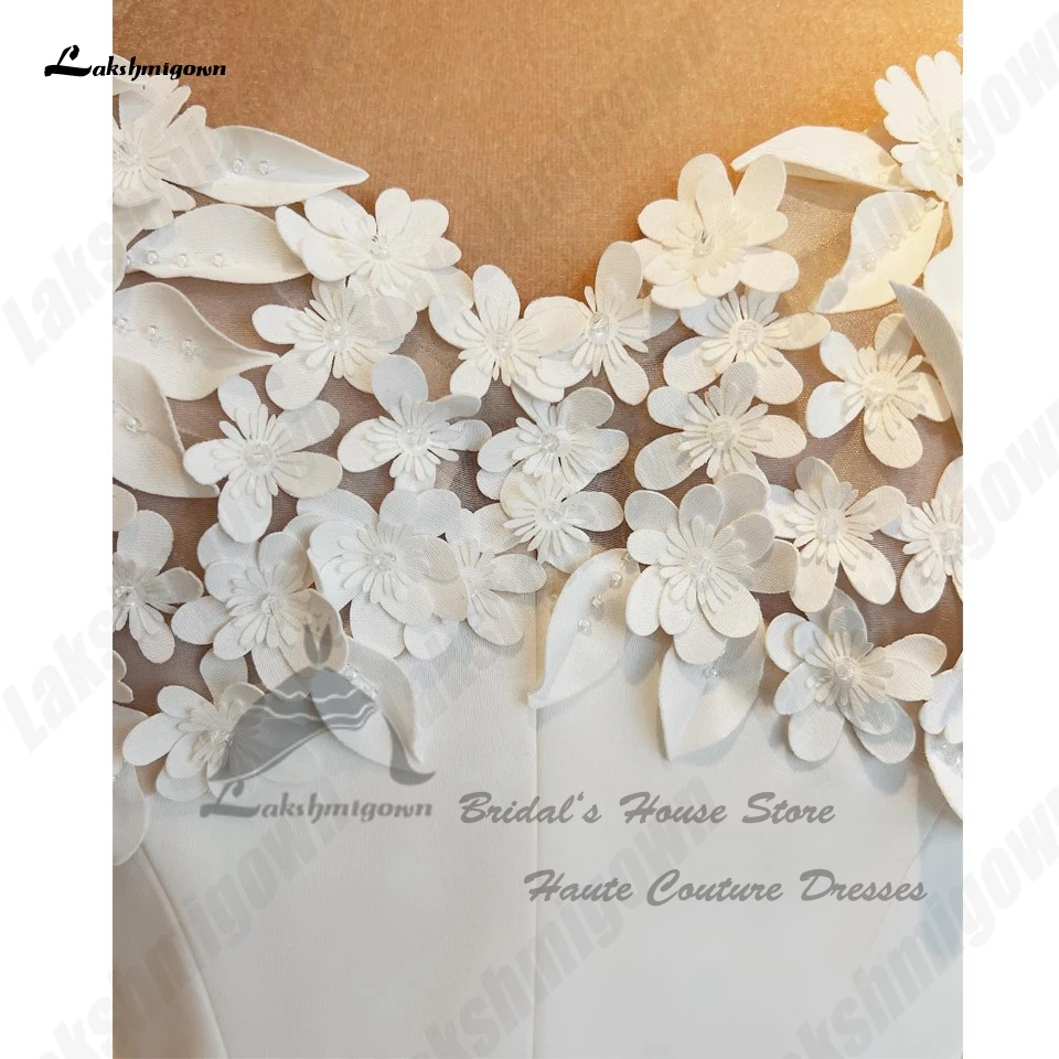 Lakshmigown классические атласные свадебные платья трапециевидной формы 2025 Vestidos De Novia