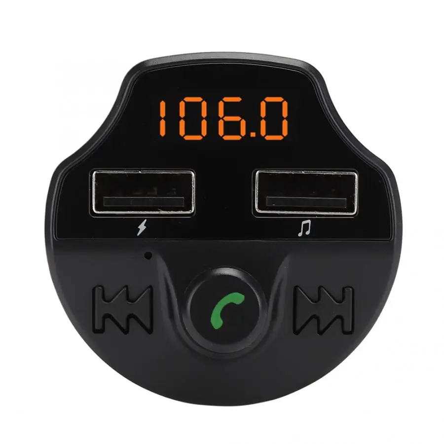 T66 Bluetooth-compatible 5.0 Car Music MP3 Player Audio FM Transmitter Modulator for Android/IOS Hifi | Электроника