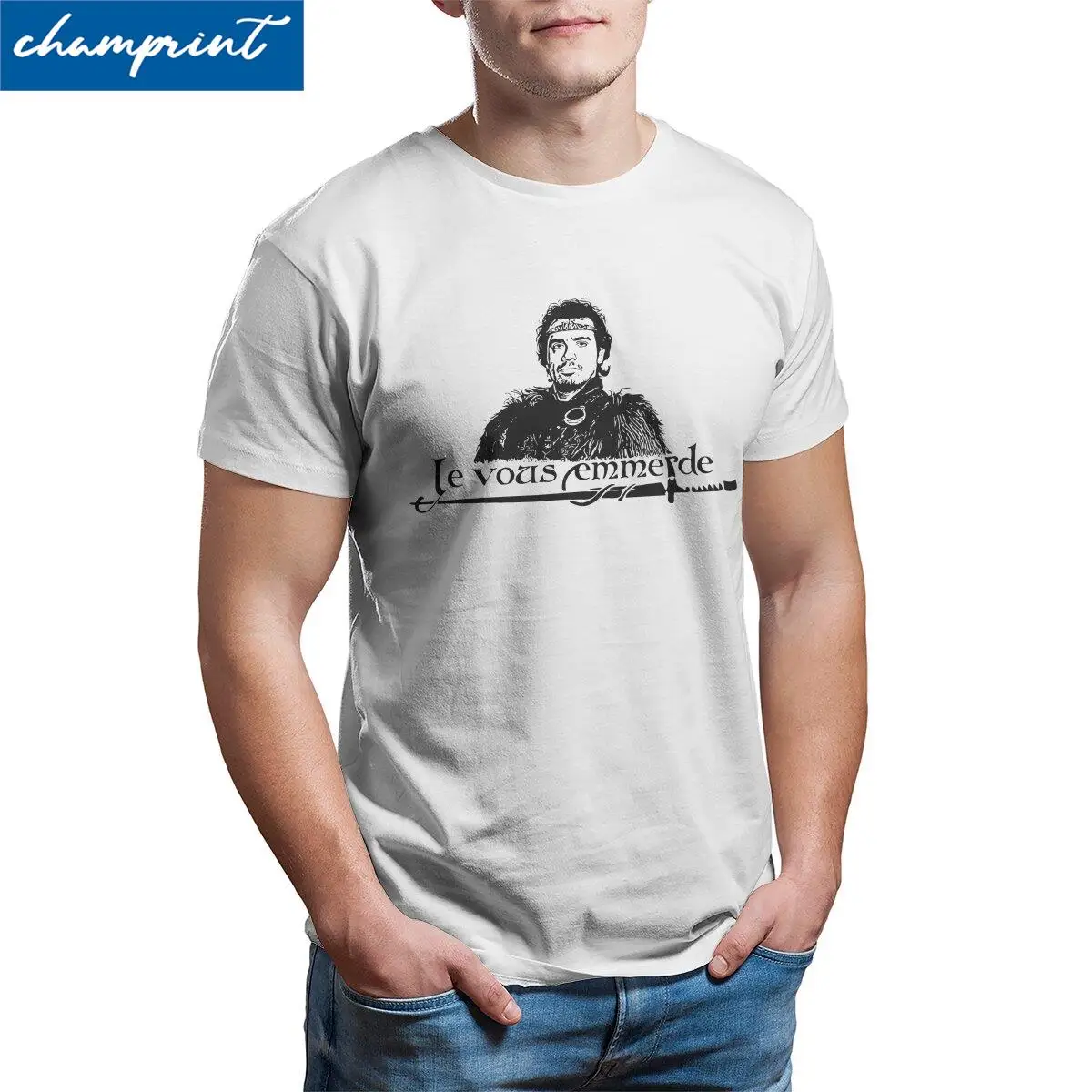 Мужская футболка с коротким рукавом круглым вырезом 100% хлопок - купить по