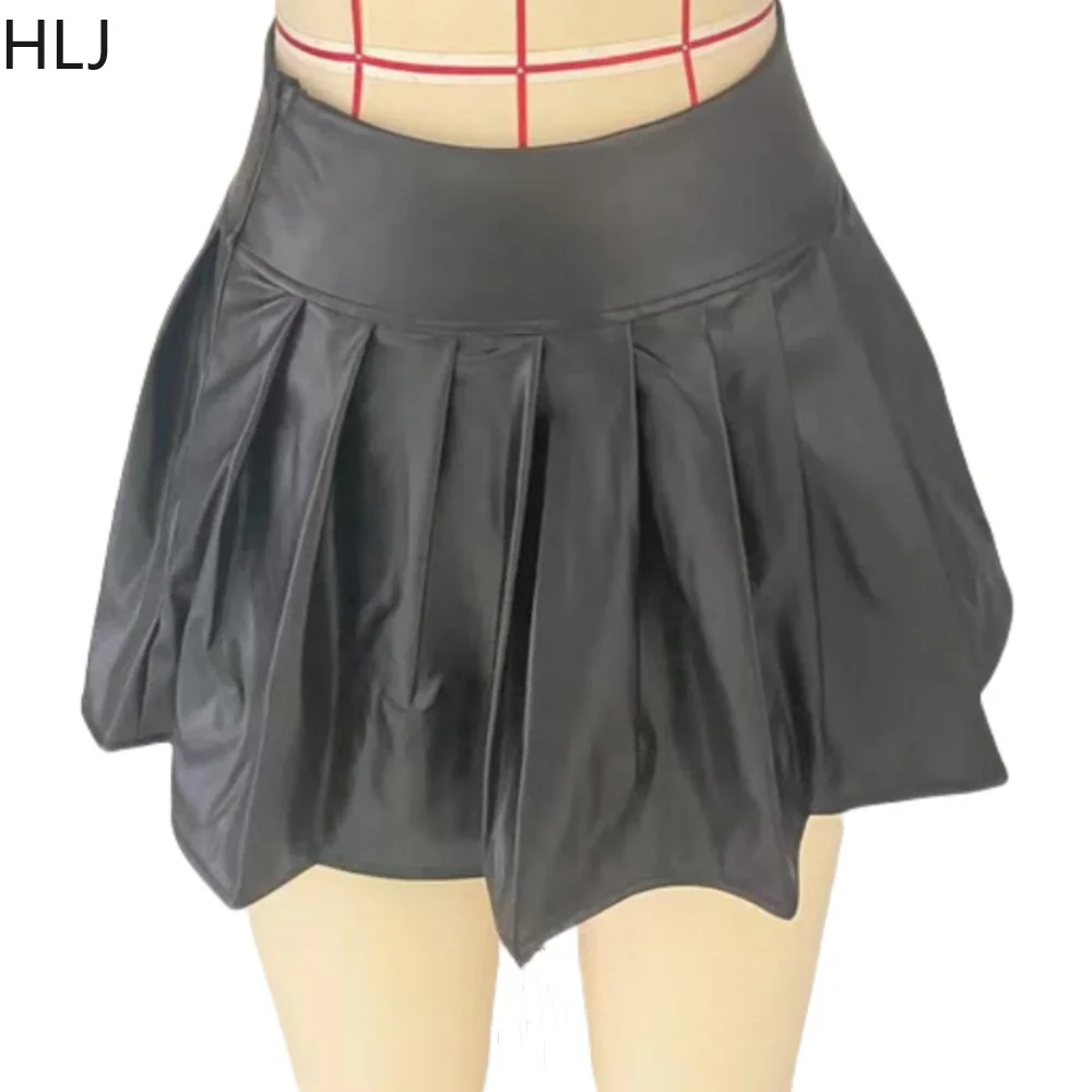 HLJ Fashion Y2K Кожаная куртка с буквенным принтом Женский укороченный топ на молнии