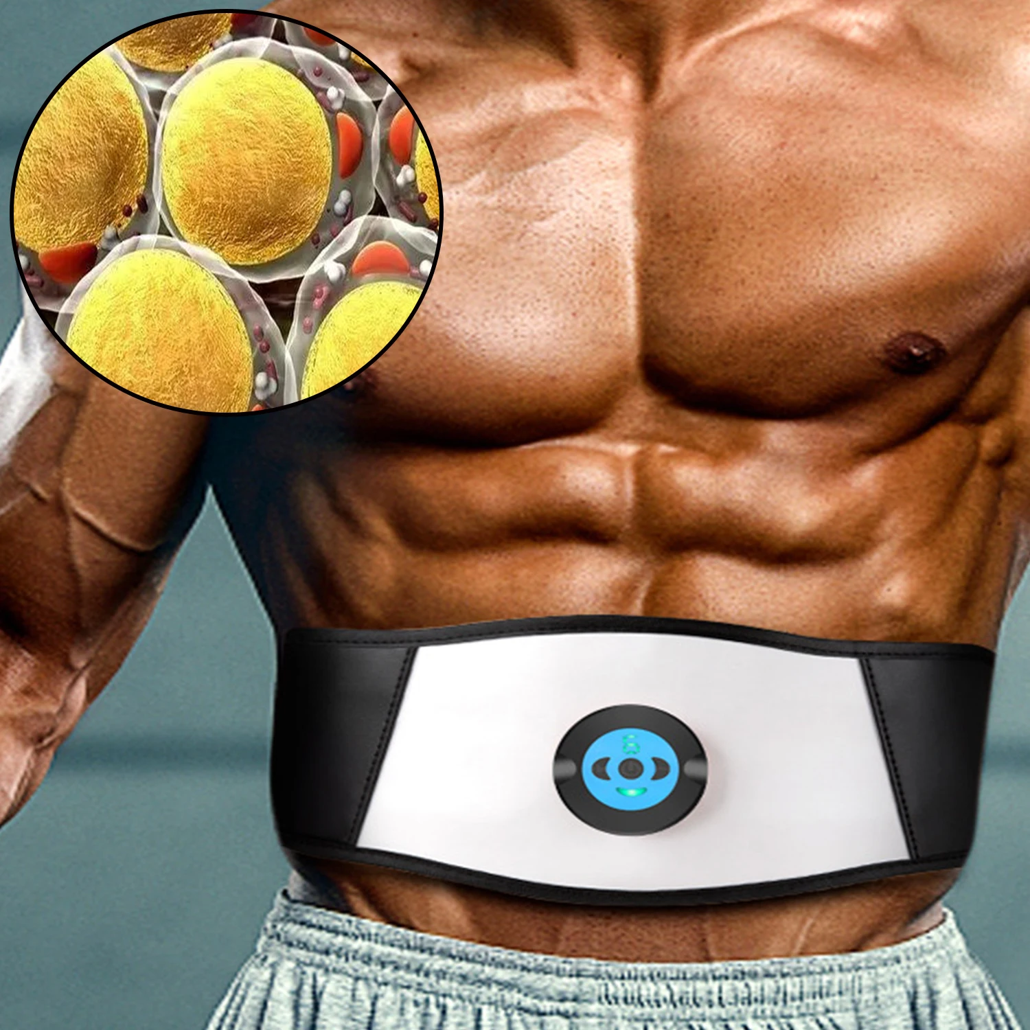 

Electric Slimming Belt,EMS Microcurrent Vibration Fitness Massager,Smart Portable Fat Thrower Weight Loss Machine Equipment