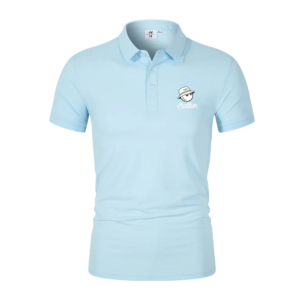 Summer Men's and Women's Golf T-shirt Fashion Breathable Short Sleeve Printed Malbon Casual Sports Baseball Jersey Polo Shirt