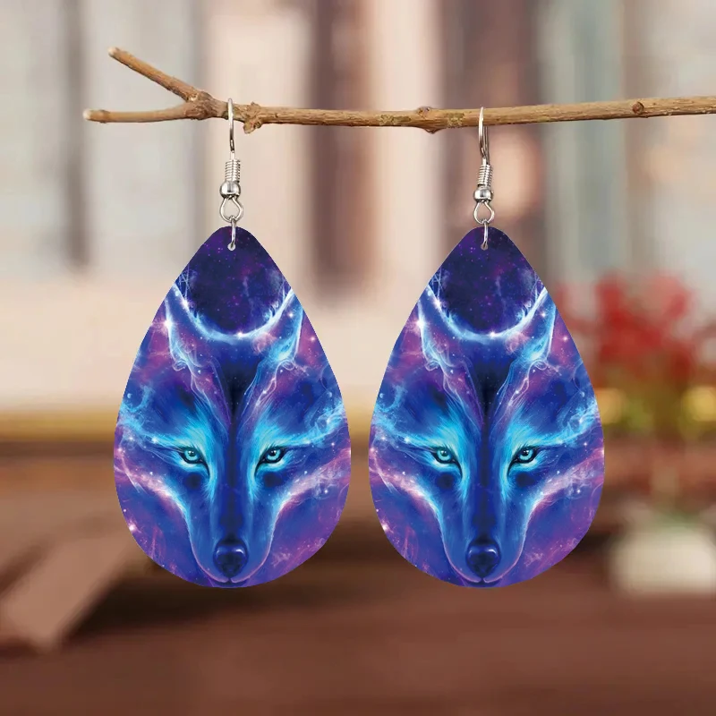 1 пара, модные серьги-капли из искусственной кожи в богемном стиле