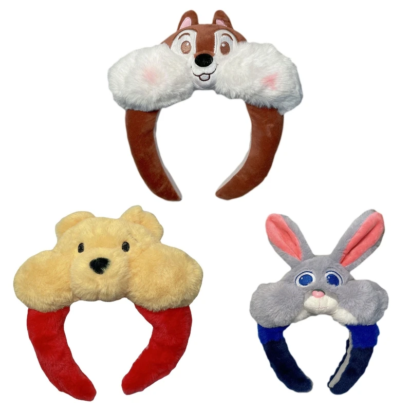 

Женская обруч для волос в виде медведя, кролика, мультяшная плюшевая повязка для волос в виде кролика, головной убор 964A