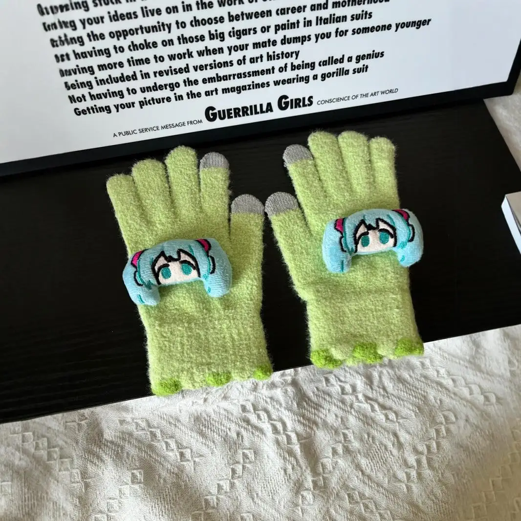 Фигурка японского аниме Хацунэ Мику перчатки с сенсорным экраном для детей