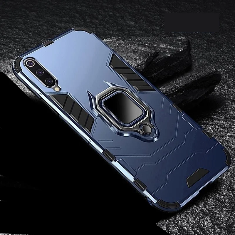 

Mi 9 Case Original Xiaomi Mi9 Luxury Armor Magentic Ring Car Holder Cover On The For Xiaomi Mi 9 6.39" Coque Funda Capa Shell