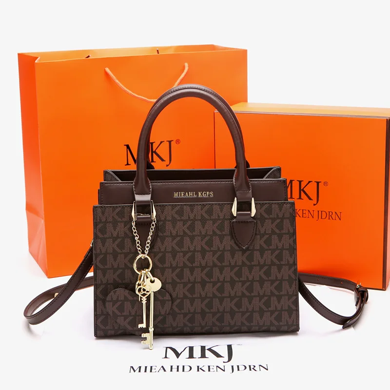 

MKJ 2023 New Print Luxury Handheld One Shoulder Women's Bags Temperament Fashion Large Capacity Mom's Bag Crossbody Women's Bag