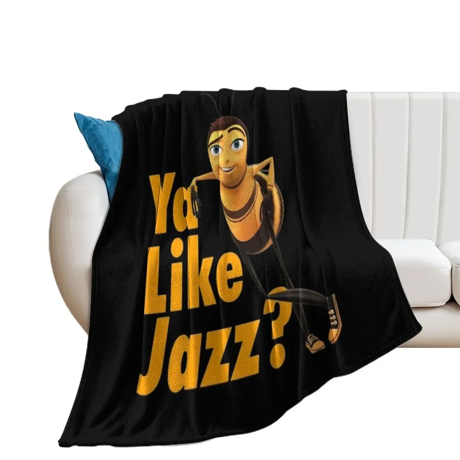 Bee movie ya like jazz плед одеяло под заказ кровать клетчатая Красивая модные одеяла