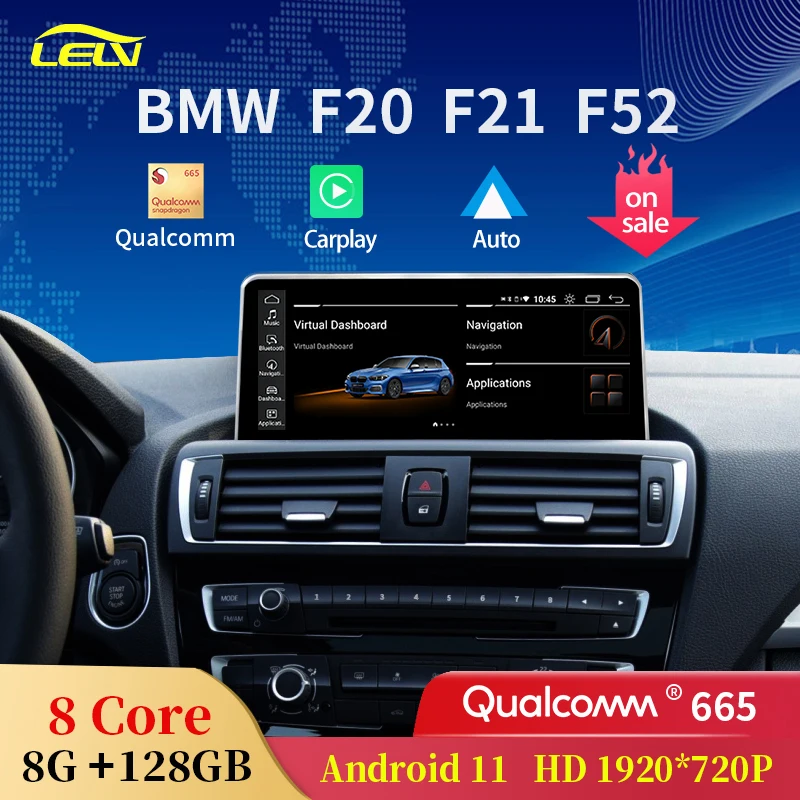 

Автомобильный видеоплеер Qualcomm665, 8 ядер, Android 10,25 дюйма, для BMW 1 серии F20 F21, мультимедийный экран, Netflix, Carplay, автомагнитола