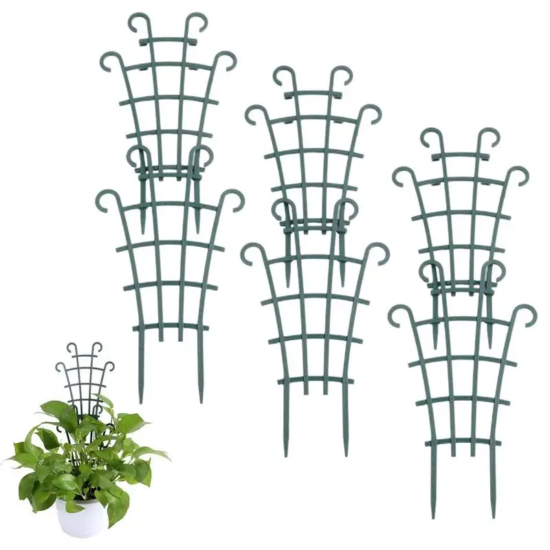 

Plant Trellis For Climbing Plants Indoor Garden Trellis For Climbing Plants Stackable 6Pcs Climbing Plant Support For Houseplant