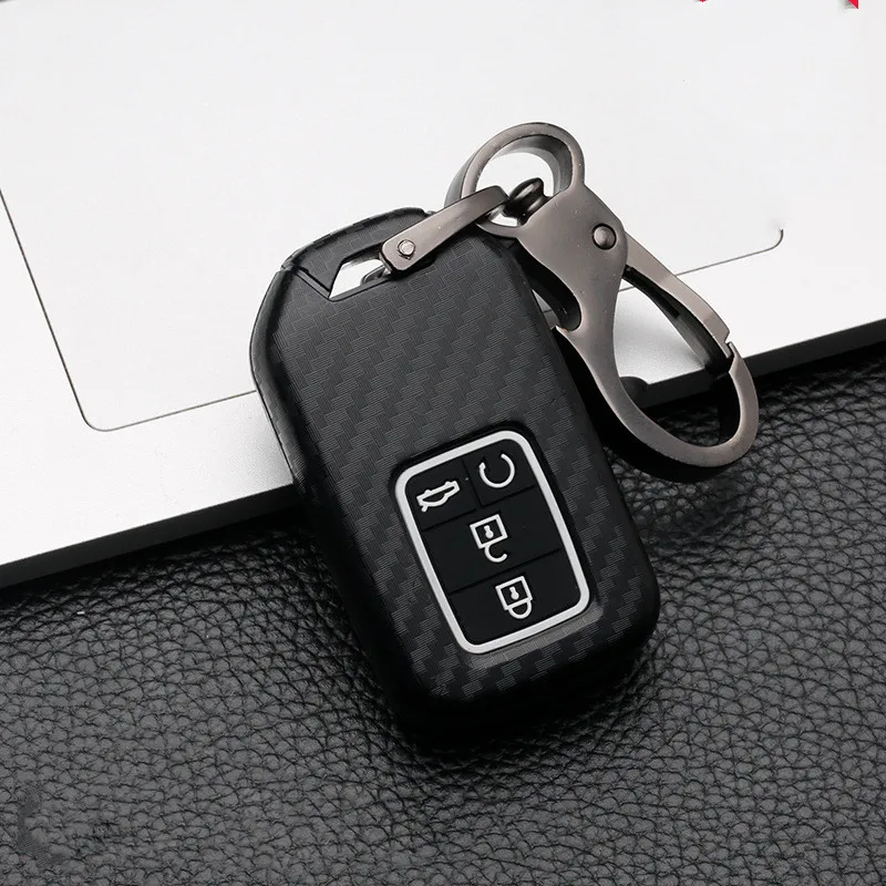 

Carbon fiber Car Key Fob Pocket Cover Case For Honda Civic CR-V HR-V Accord Jade Crider Odyssey 2015- 2018 Remote Protector