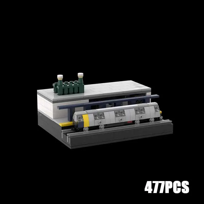 Модель Street View Moc строительный блок модульная мини-станция метро NYC модель