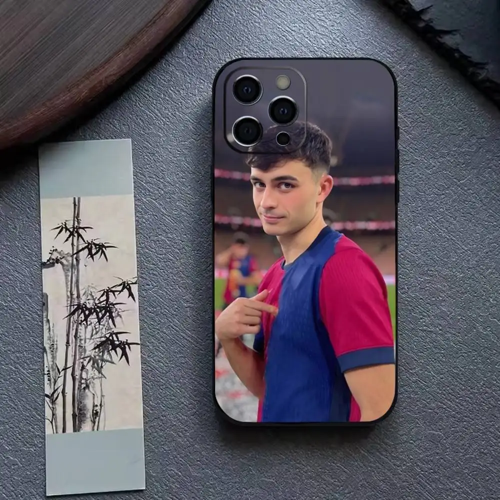 Фото Чехол для телефона Football For P-Pedri для iPhone 17, 16, 15, 14, 13, 12, 11 Plus, Pro Max и других моделей, мягкий черный чехол №5