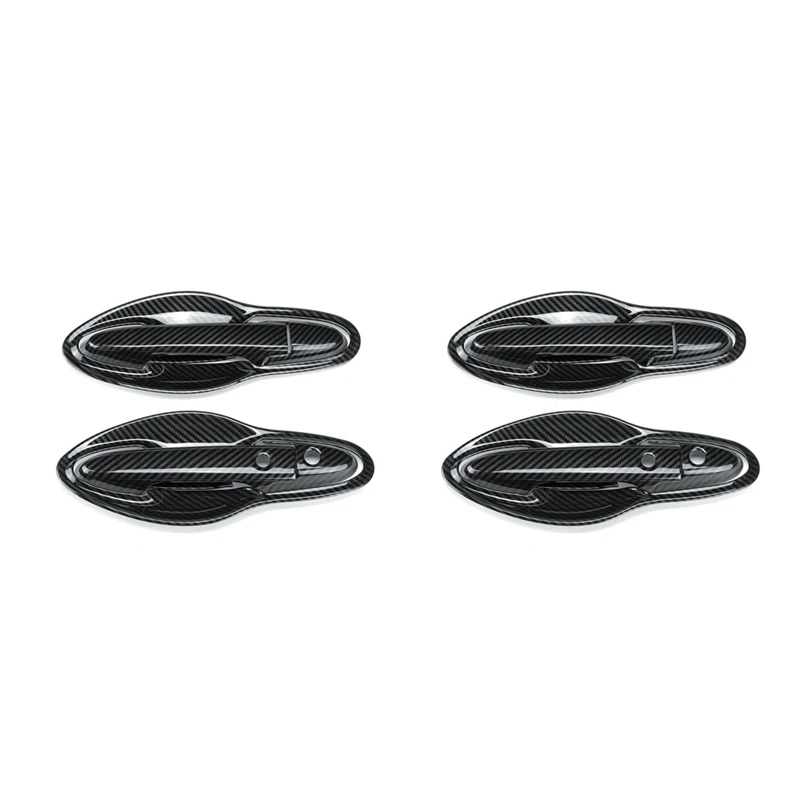 

2X Car Front Door Handles Cover Trim Carbon Fiber Door Handle Bowl For Honda HRV HR-V Vezel 2014-2017 Exterior Styling