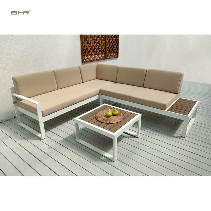 

Patio garden outdoor lounge white aluminum sofa set outdoor furniture modern outdoor furniture