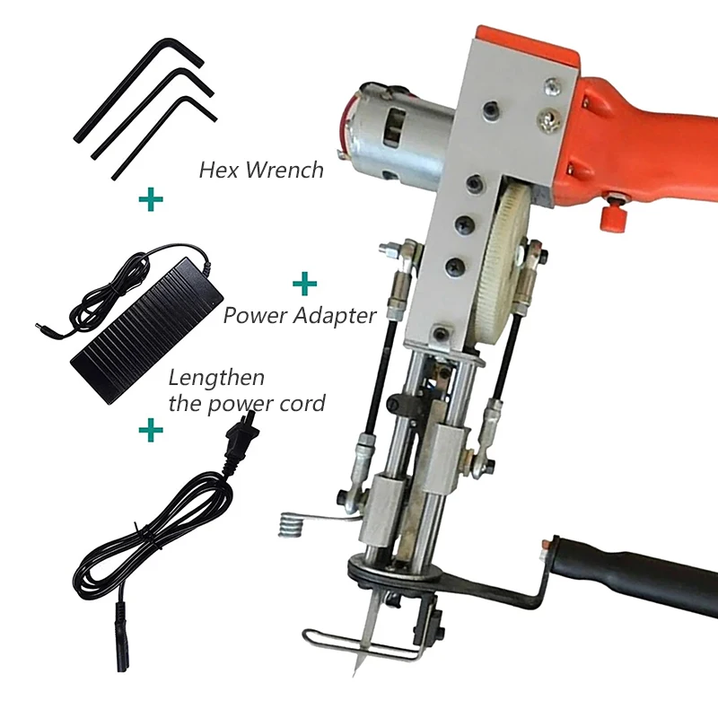 

110V/220V Electric Floor Mat Tufting Machine Velvet High Precision Cut Pile Loop Pile Dual-Purpose Carpet Weaving Pistol