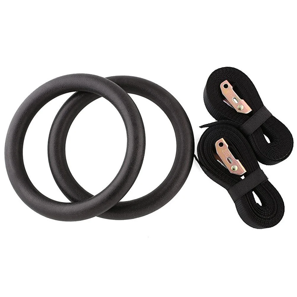 

Gymnastic Ring Set Fitness Rings for Full Body Strength and Muscular Bodyweight Training Cross-Training Workouts