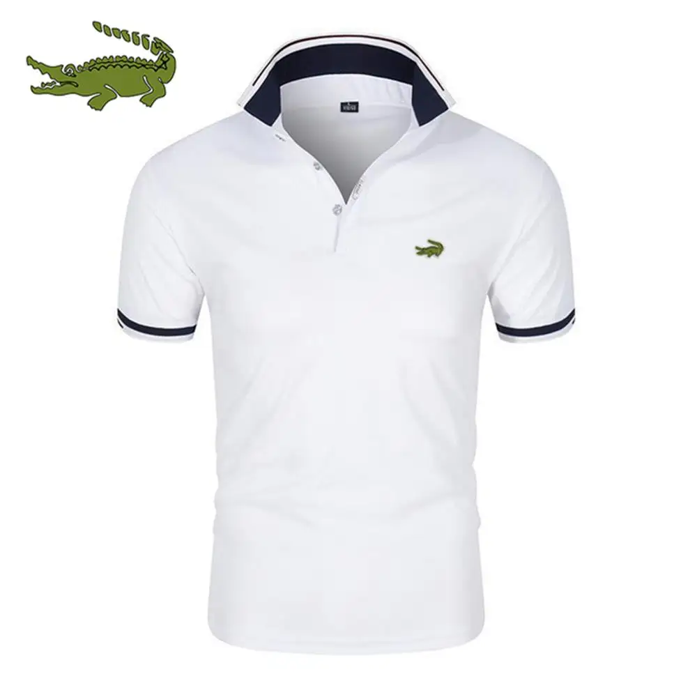 

New Summer Brand Embroidered Polo Shirt Men's Thermal Short Sleeve Breathable Top Business Casual Polo Shirt
