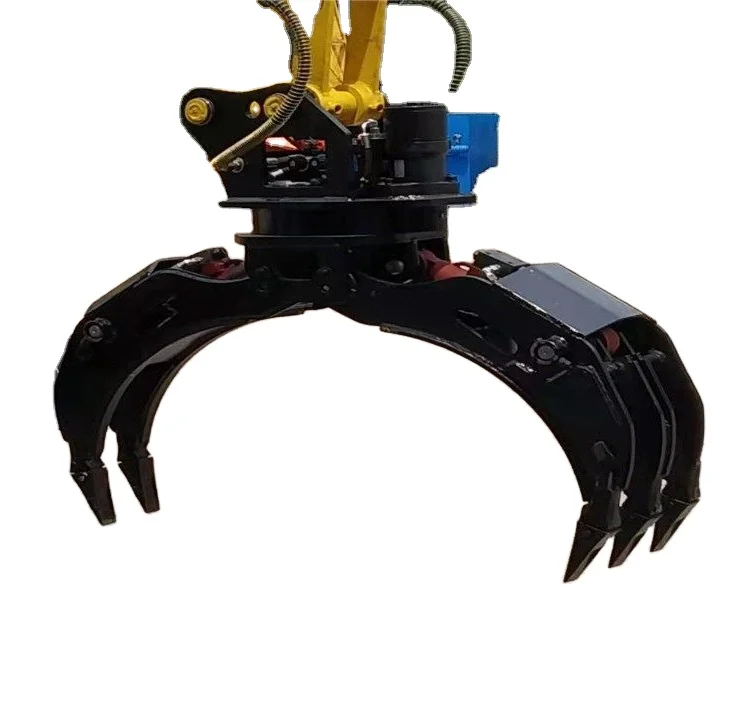 Мини-экскаватор грейфер скользящий бортовой погрузчик искусственный лес с