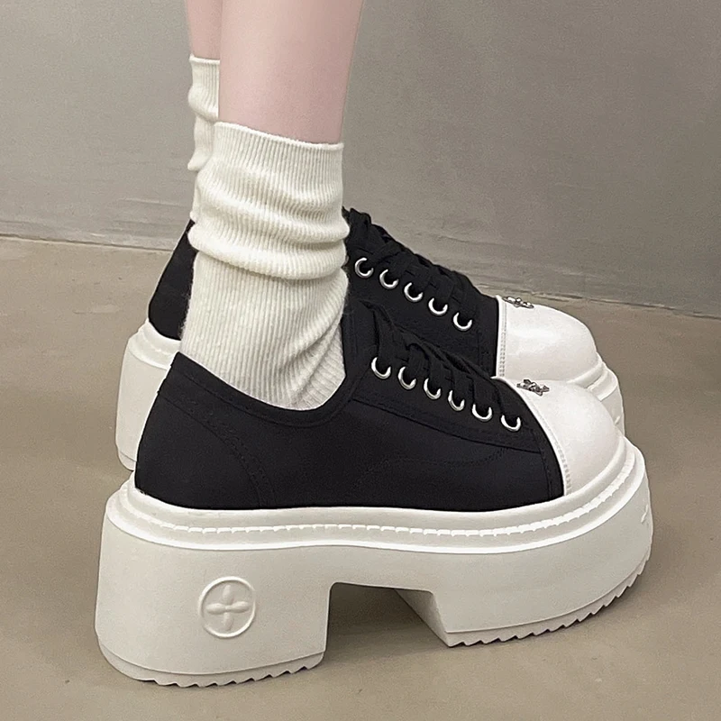 Кеды женские холщовые кроссовки на платформе шнуровке индивидуальный дизайн