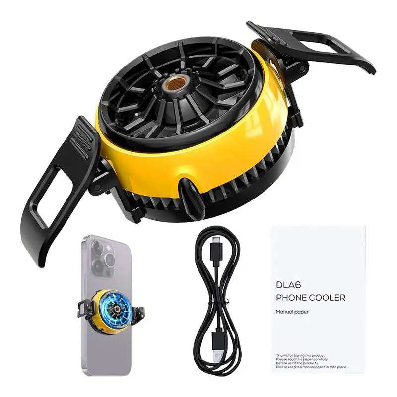 

Mobile Phone Radiator Universal Phone Fast Cooling Fan Mini Cooling Fan Radiator For Game Live Streaming Watching Shows And