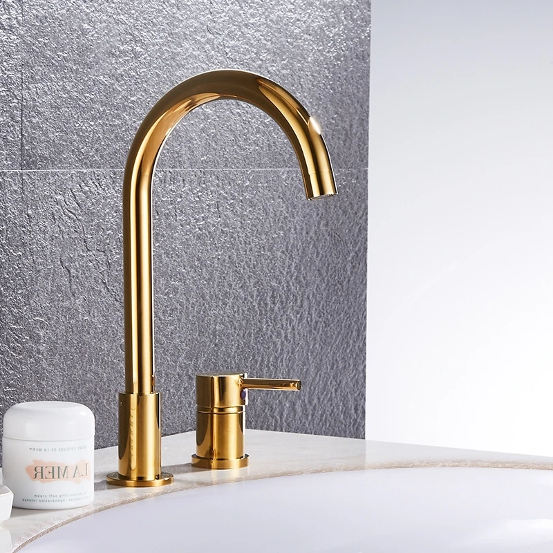 Смеситель для раковины латунный с двумя отверстиями 1 шт. |