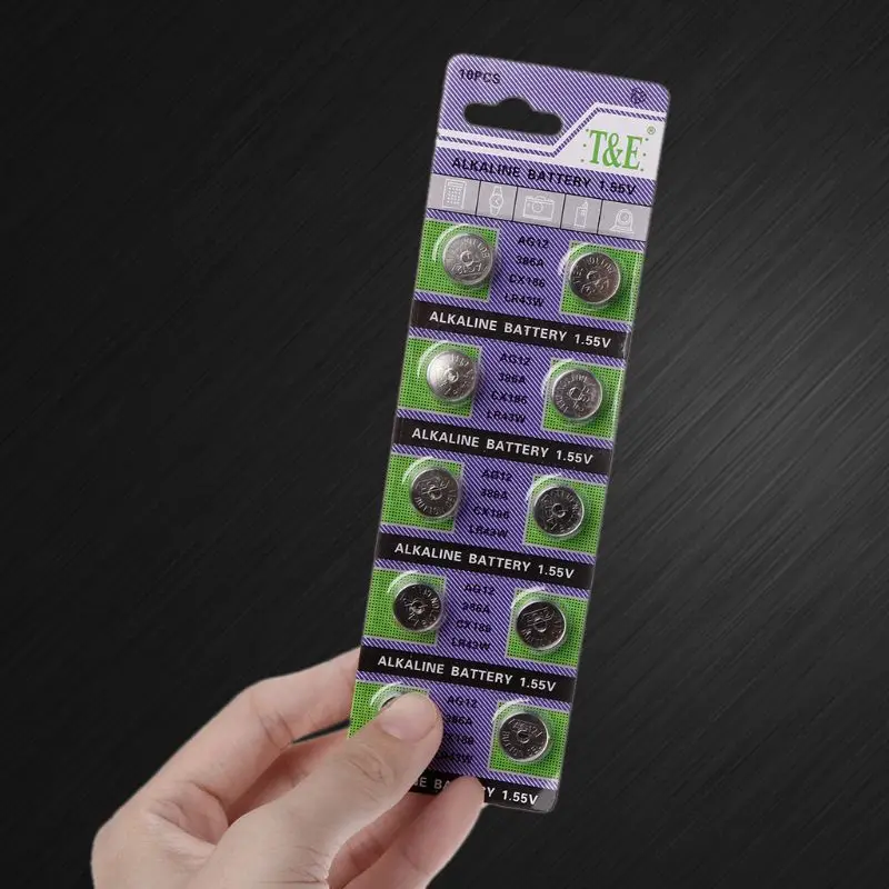 10 шт. универсальная батарейка-монета 1 5 В кнопочная батарея для электронного