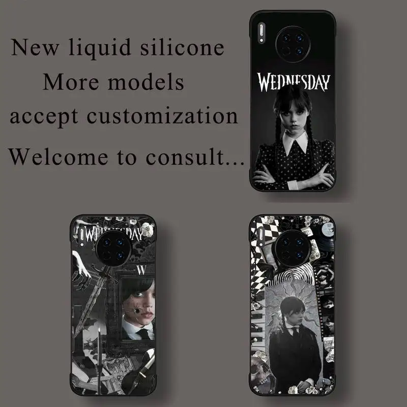 

Wednesday Addams Family Tv series Phone Case For Huawei honor Mate 30 40 50 20 8 70 5 9 10 Pro P x i s y Lite nova