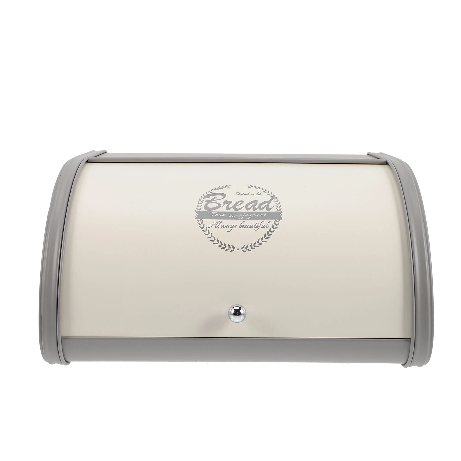 

Clamshell Bread Box Kitchen Organizer Tin Holder Loaf Storage Container Farmhouse Holders