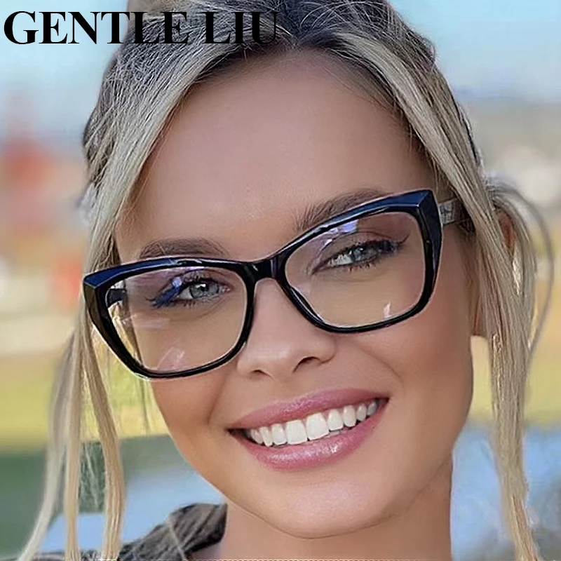 

Очки женские оптические «кошачий глаз» с защитой от сисветильник