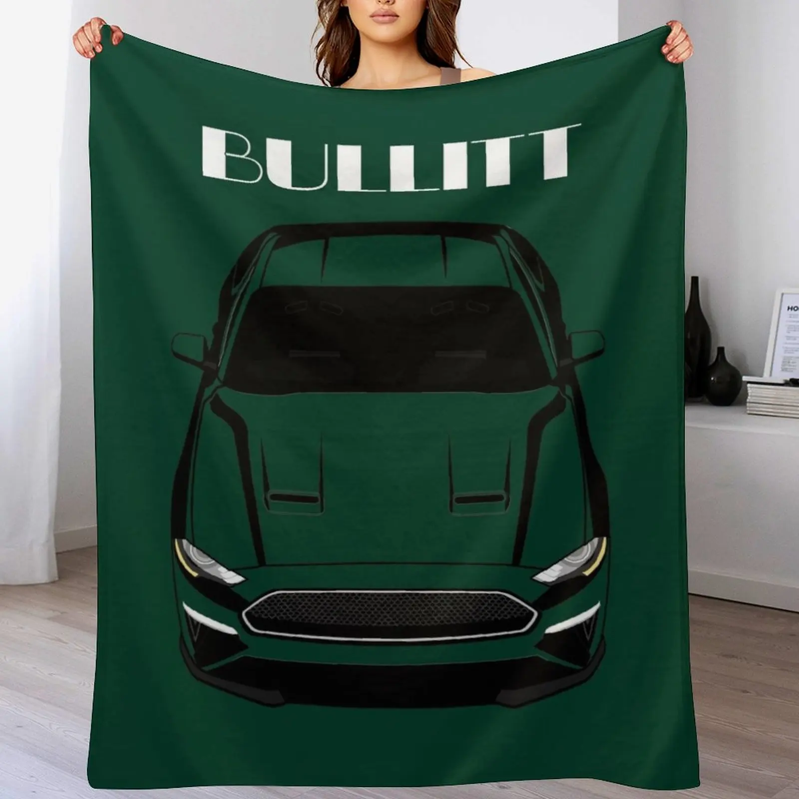 Mustang Bullitt 2018 2019 2020 — разноцветное одеяло мягкие клетчатые одеяла в стиле ретро