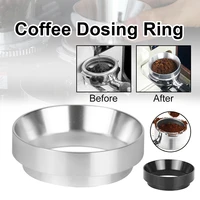 espresso dosing funnel magnetic espresso coffee dosing ring compatible with 515358mm espresso portafilter coffee powder tool